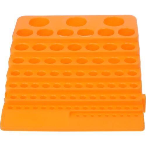 84 Holes Multifunctional Thickened Milling Cutter Reamer Drill Bit Storage Box Tool Accessories Organizer