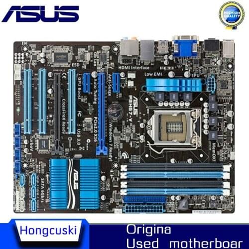 Free shipping original motherboard for ASUS P8H67-V DDR3 LGA 1155 for I3 I5 I7 CPU USB2.0 USB3.0 32GB H67 Desktop Motherboard