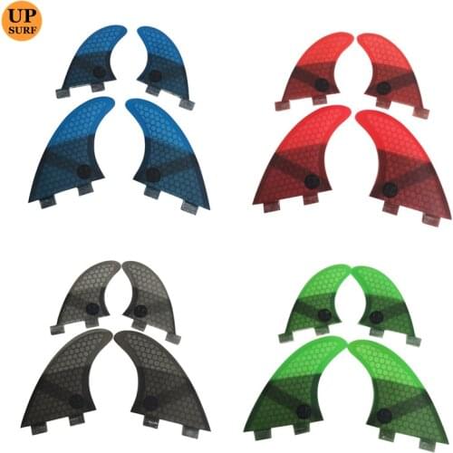 Surf FCS G5+GL Fin Honeycomb Fibreglass Surfboard Fins Quilhas Fins FCS quad sets quad fins