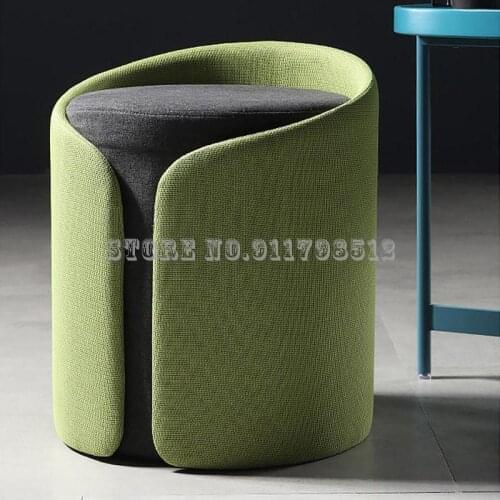 European fashion creative sofa stool fitting room stool low stool ins net red foot stool fabric household shoe changing stool