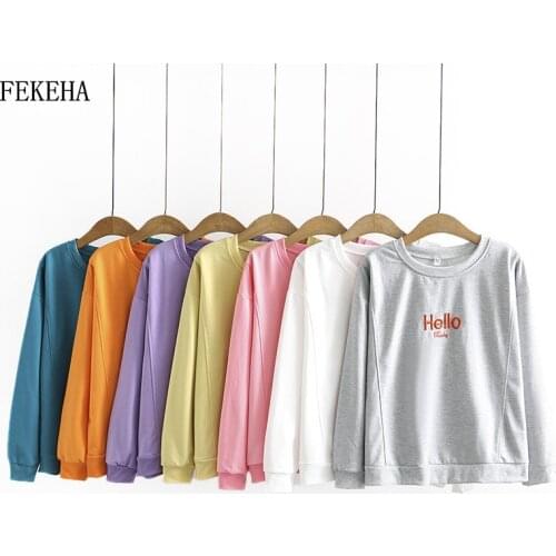 FEKEHA Women's Sweatshirts With Inscriptions