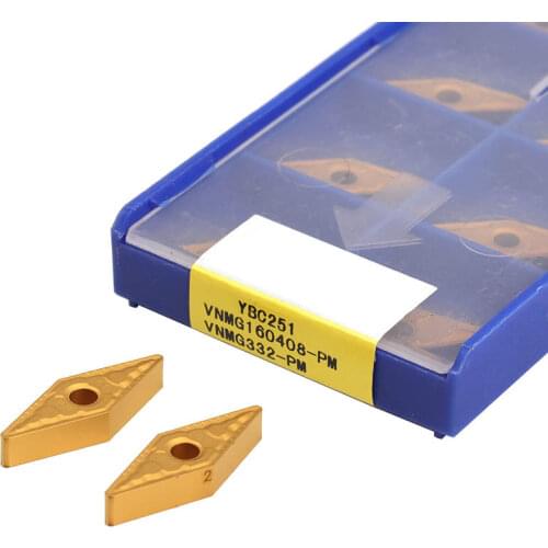 VNMG160404-PM VNMG160412-PM YBC252 External Turning Tool VNMG160408-PM YBC251 Rhombus Carbide Inserts CNC Lathe Tool VNMG Blades