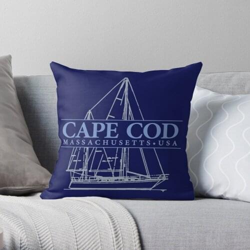 Cape Cod Throw Pillow Cushion Cover Polyester throw pillows case on sofa home living room car seat decor 45x45cm