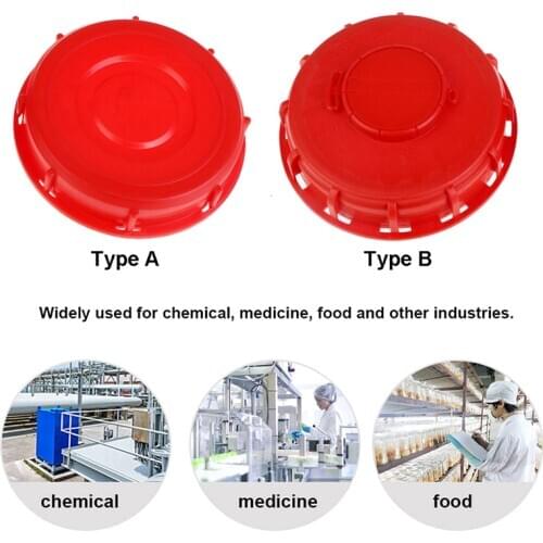 Double Hole Tote Tank Lid Breath Cover Fitting IBC Ton Barrel Cover Cap 16.3CM With Gasket With Venting Ton Barrel Plastic Cover