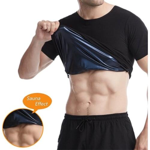 Men Shaperwear Waist Trainer Neoprene Sauna Suit Hot Body Shaper Corset Weight Loss With Zipper Vest Tank Top Workout Shirt