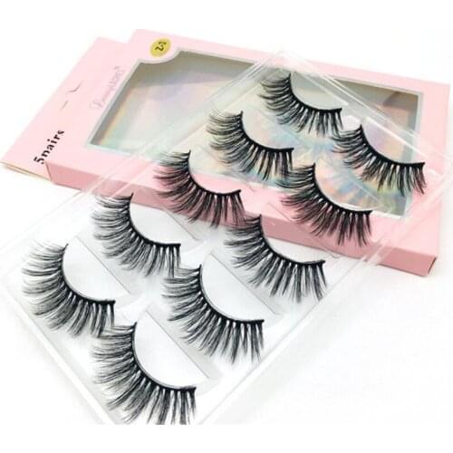 Leisurely Beauty 10 Pairs wholesale faux mink eyelash custom label cruelty free vegan lashes 6d silk eyelashes Vendor