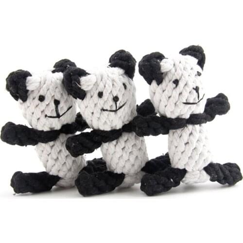 New Dog Toys Pet Puppy Chew Toys Braided Cute Bear Dog Toy For Small / Large Dogs Trainging Chew Toys