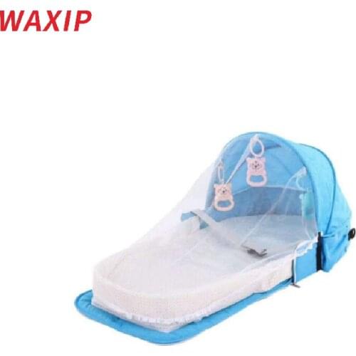 New Arraival Multi-function Maternity Diaper Backpack Folding Chair Nappy Bag For Baby Travel Portable Crib Baby Nest