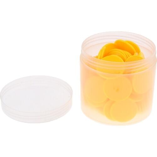 200pcs/Pack Yellow Green Plastic Markers Tokens Chips for Party Casino Game