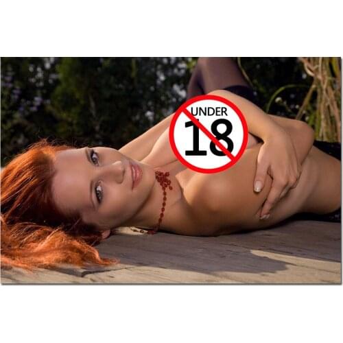 Sexy Girl Beautiful Redhead Wallpaper Print Canvas Paintings Wall Art Poster for Living Room Decor