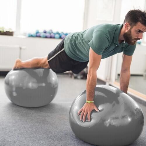 55cm-75cm Professional Yoga Balls Thicken PVC Men Anti Burst Exercise Gym Fit Pilates Fitness Balance Stability Training Fitball