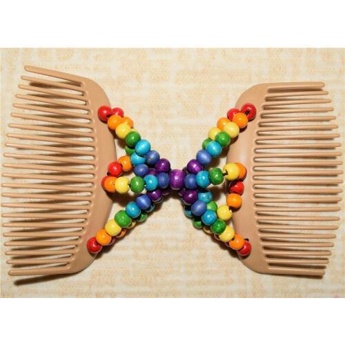 RAINBOW FLOWER beads and mix colour magic comb40 pcs/lot classical comb easy updo special christmas comb