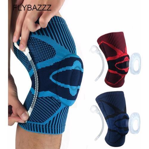 1pcs Silicone Knee Sleeve Pad Brace Supports Fitness Gear Volleyball Basketball Meniscus Patella Protector Sports Brand Kneepads