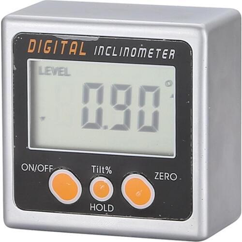 0- 360 Degree Angle Protractor Aluminium Alloy Level Inclinometer Digital Gauge Magnetic Base