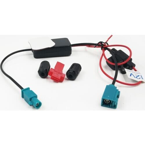 Biurlink Universal Car Radio Booster Car Radio Signal Amplifier Fakra II Interface FM Signal Amplifier Car Antenna Accessories