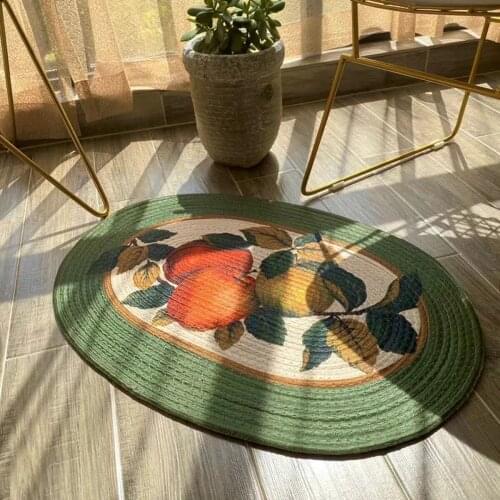 Water Absorption Handmade Knit Thick Kichen Bath Carpet Mats Bathroom Non-Slip Carpets Rugs for Living Room Floor Doorway Mat