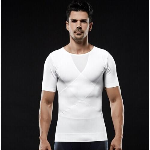Breathable tight seamless upgrade strong pressure belly cloth body-shaping vest mens body-shaping clothes NY043