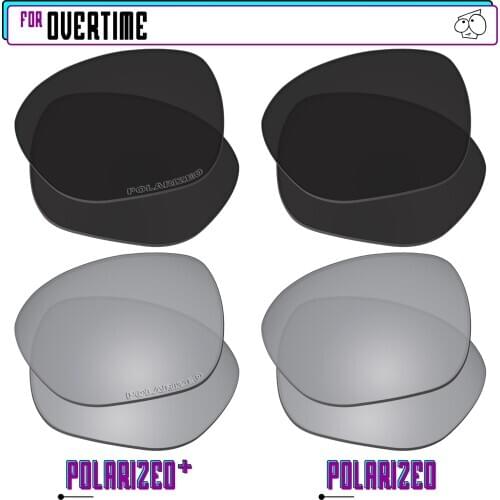 EZReplace Polarized Replacement Lenses for - Oakley Overtime Sunglasses - BlkSirP Plus-BlkSirP