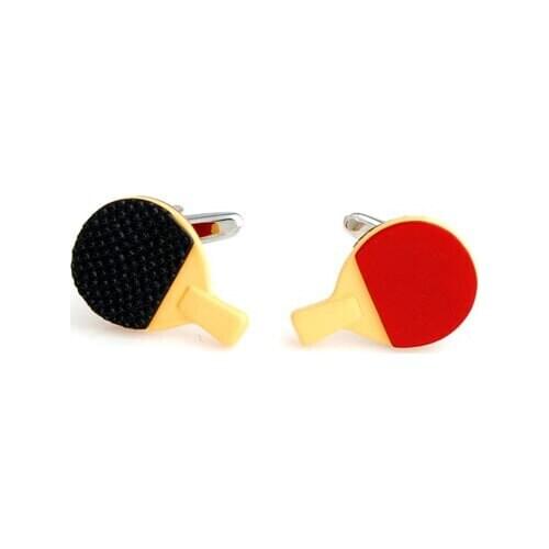 Table Tennis Ping-pong Bat Cufflink Cuff Link 4 Pairs Wholesale Free Shipping