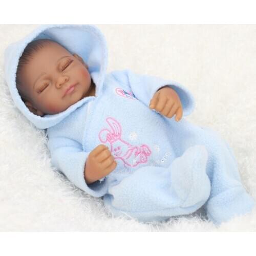 10Inch African American Baby Doll Boy Full Silicone Body Bebe Reborn Babies Dolls Ethnic Alive Dolls Brinquedo Juguetes