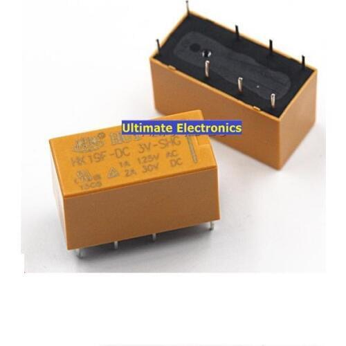 10pcs HK19F-DC3V-SHG HK19F-DC5V-SHG HK19F-DC12V-SHG HK19F-DC24V-SHG 2A 8feet