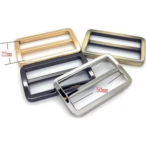 2 inch (inner size) Nickel alloying rectangle sliders strap adjuster 30pcs 3mm thickness
