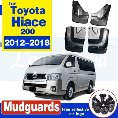 4PCS/SET Splash Guard Mud Flaps for Toyota Hiace H200 Series 2012-2018 Mud Flaps Front &Rear