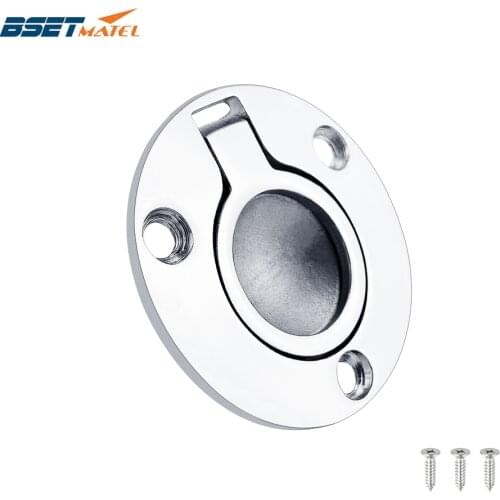 51mm Boat 316 Stainless Steel Round Flush Mount Lift Ring Deck Hatch Latch Pull Lift Handle Pull Ring Hardware Accessories
