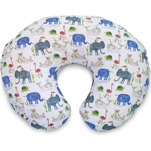 Newborn Baby Nursing Pillow Case Floral Pattern Slipcover U-Shaped Pillowcase