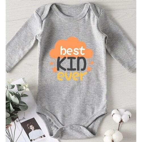 Baby Clothes for Girl Boy Best Kids Ever Letter Printed Newborn Girl Clothing Kids Summer Jumpsuits Infant Outfit Winter
