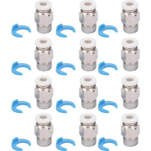 Stainless Steel Extruder Parts Straight Connector For Bowden Extruders 3D Printer Extruder Printer 3D Printer