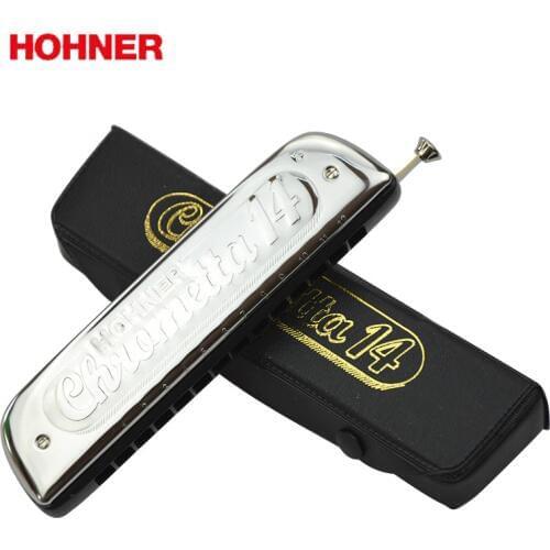 Hohner 257 14 holes Chromatic harp Chrometta 14 Harmonica, Key Of C Major