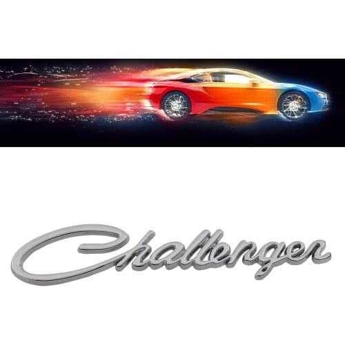 Chrome Challenger for Car Bumper Fender Trunk lid Emblem Decal Badge Sticker