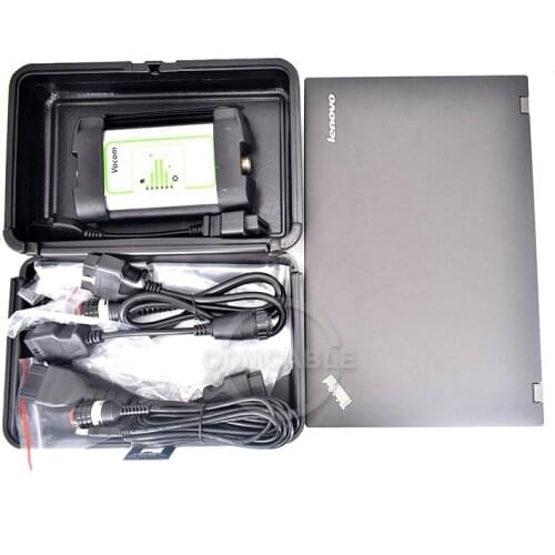 Truck Diagnostic tool for volvo Vocom 88890300 Excavator T420 laptop install 2 software into 1 laptop/Hard Disk PTT 2.5 & 1.12