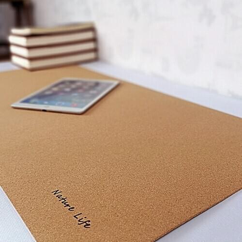 Mouse Pad Natural Cork Texture Desk Mat Waterproof Dustproof Large Size Desktop Laptop Mouse Pad for Home Office Game Pisces