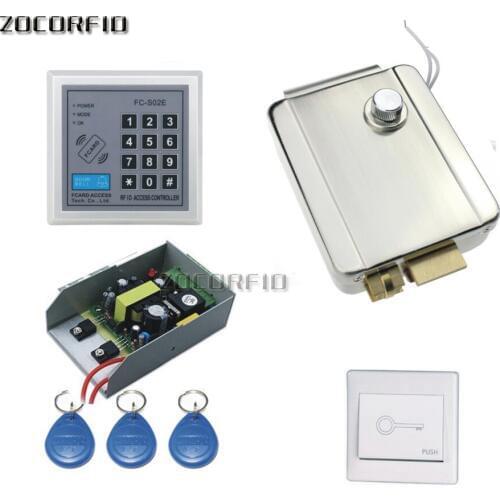 Iron gate Door Access Control System Kit Set + Electric Control Door Lock + Rfid Keypad Code +RFID keyfobs IN STOCK