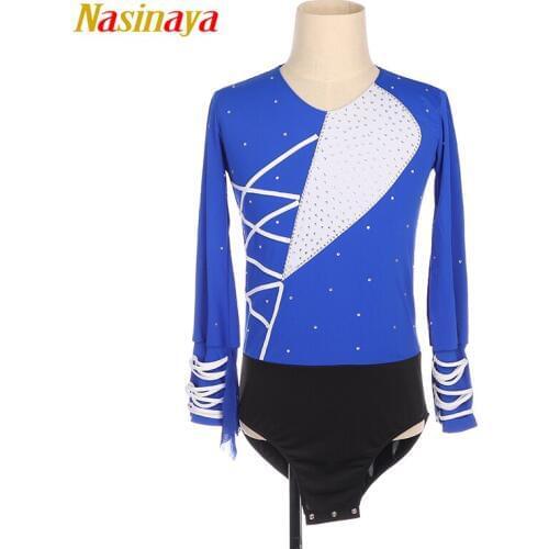 Nasinaya Boys Man Figure Skating Performance Clothing Customized Competition Ice Skating Leotard Kids Patinaje Gymnastics 29