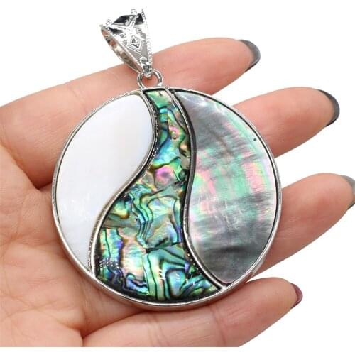 Natural Abalone Shell Pendant Mix-Color Mother of Pearl Exquisite charms For jewelry making DIY Necklace accessories