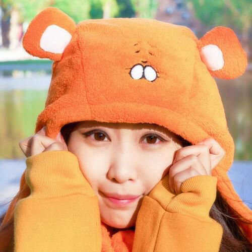NEW! Unisex Anime Winter Flaneel fleece Cartoon Hamster Hats for Girls Lady Himouto Umaru-chan Cosplay Props Women Men Gifts