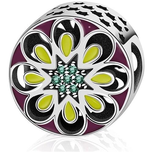 New Original Design 100% 925 Sterling Silver Bead Charm Heart Love Heart With Crystal Fit Bracelet DIY Jewelry 3121-3140