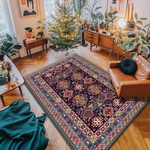 Persian carpet Bohmian retro wind living room sofa blanket coffee table mat guest bedroom office carpet