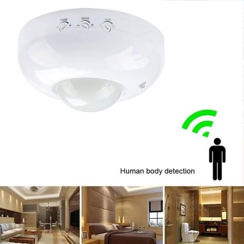 Adjustable Ceiling Lights Infrared Body Motion Sensor Detector Lamp Switch 110v-240v For Living Room bedroom lampara techo salon