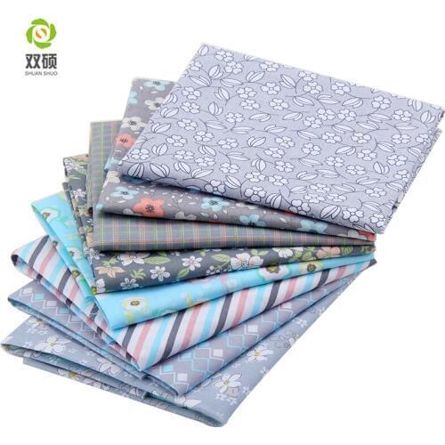 Twill Cotton Fabric Patchwork Floral Tissue Cloth Of Handmade DIY Quilting Sewing Children Sheets Dress 40*50cm 40pcs/lot