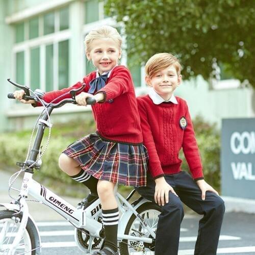 Kids School Uniform Children British Style Primary Class Wear Childrens Sweaters Shirt Skirt Pant Kindergarten Uniform D-0621