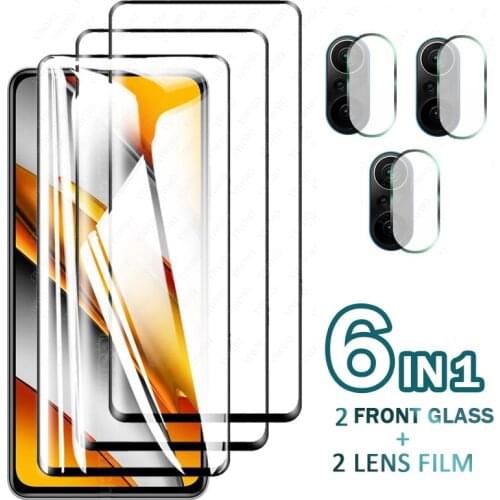 Protective Glass For Xiaomi Mi Poco F3 x3 Pro x3NFC x 3 NFC Tempered Glass poko pocco F m 3 11 lite Screen lens Protectors Film