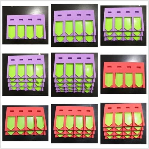 1/2/3/4/5 Pcs Diamond Painting Tool 4 Grid Container Diamond Embroidery Tray Organizer Holder Accessory Mosaic Practical Gift