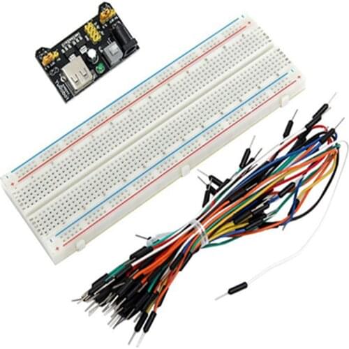 10 Sets MB-102 breadboard 830 points kit pcb board without soldering for arduino shielding distribution connection