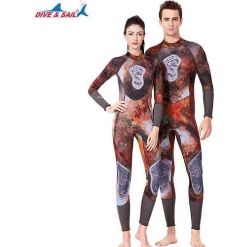 3MM Neoprene Wetsuit Diving Suit Winter Warm Snorkeling Gear for Men Women Swimming Surfing Spearfishing