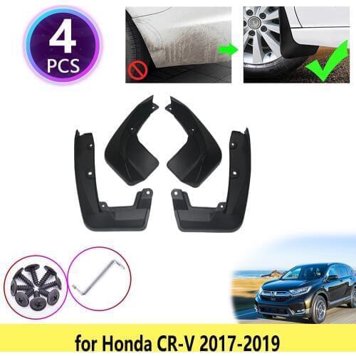 4PCS for Honda CR-V CRV CR V 2017 2018 2019 Mudguards Mudflaps Fender Mud Flap Splash Guards Protect Wheel Rear Car Accessories
