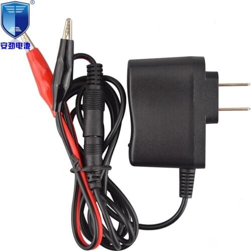 6V power adapter childrens toy car motorcycle; 6V battery charger round hole charger; Crocodile clip charger